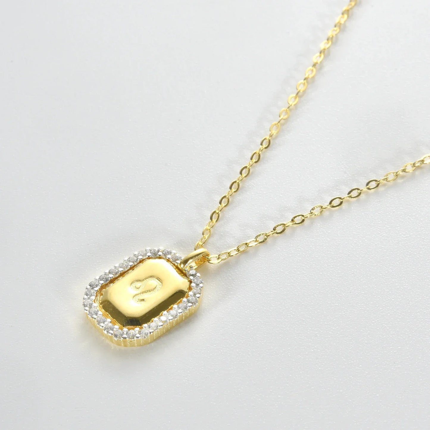 12 Signos del Zodíaco Zirconia Necklace (18K Gold Plated) | Luvesina