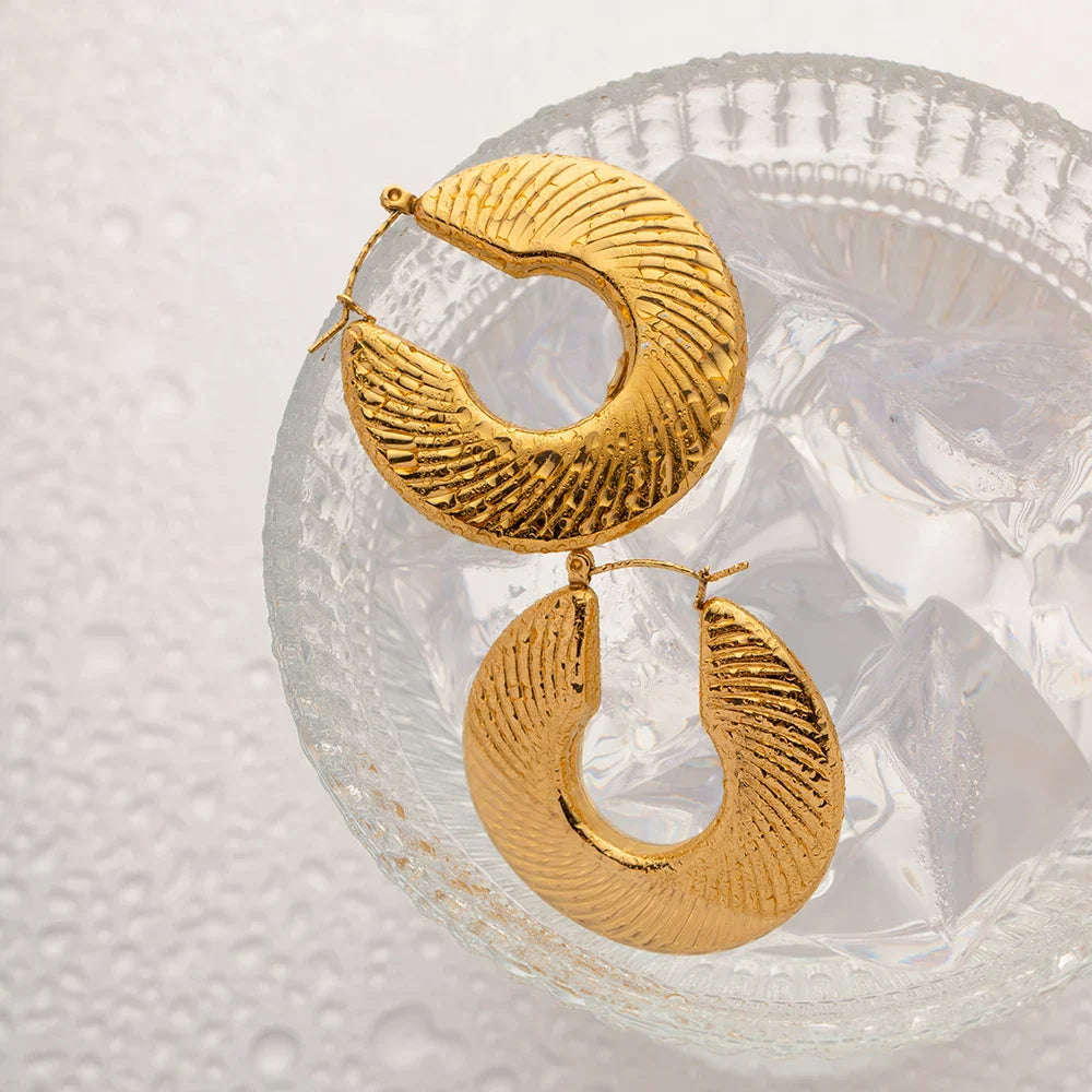Aro Milazzo Plana Earring (18K Gold Plated) | Luvesina