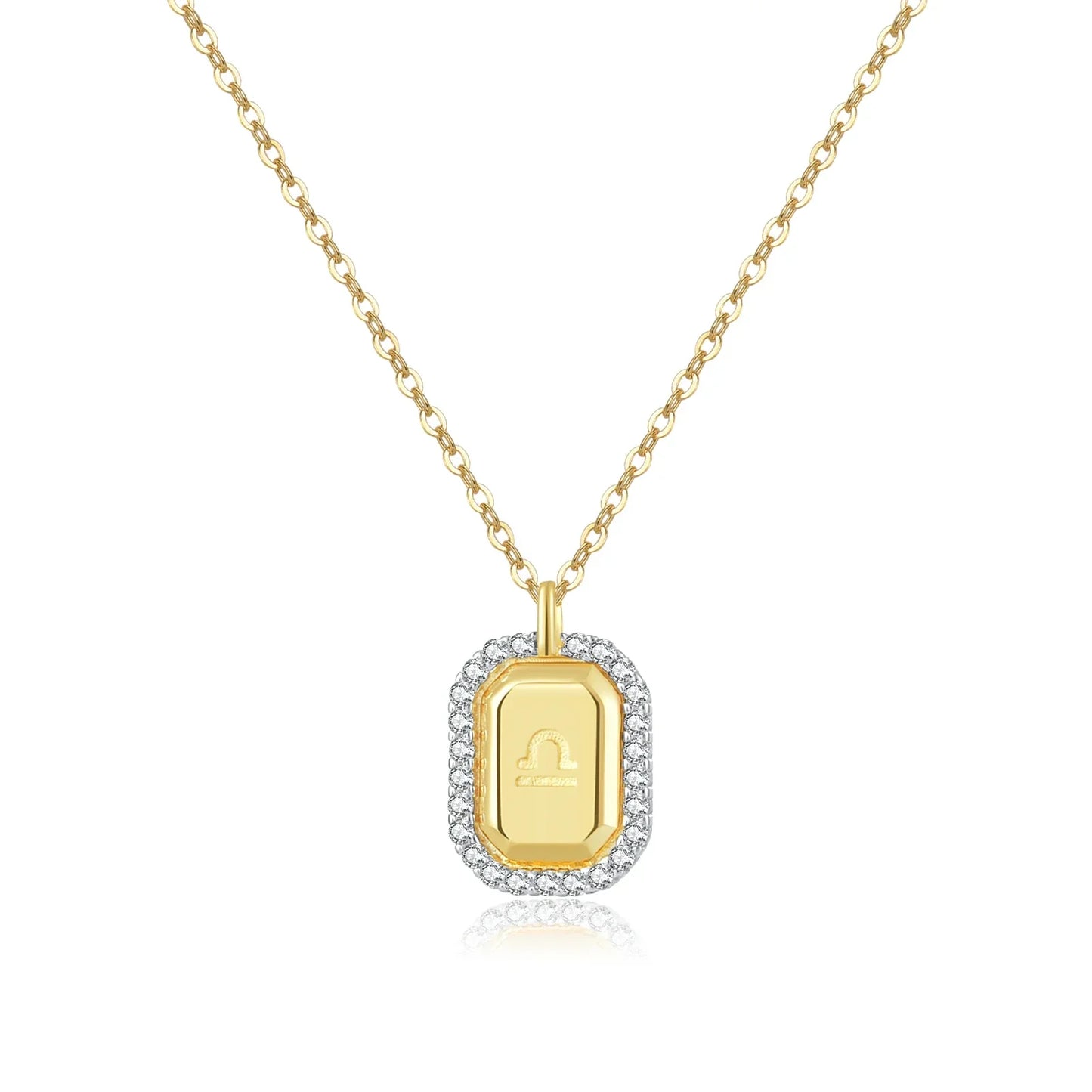 12 Signos del Zodíaco Zirconia Necklace (18K Gold Plated) | Luvesina
