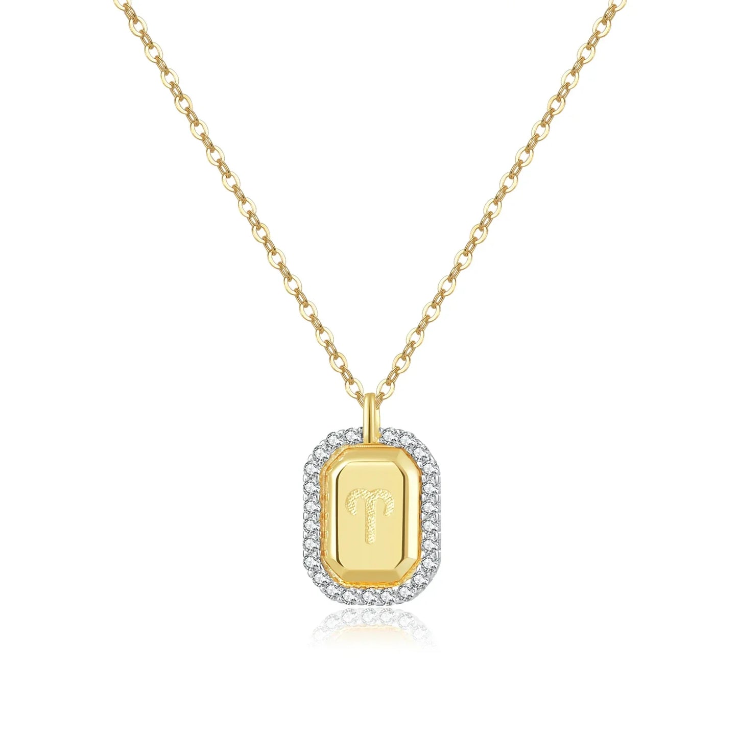 12 Signos del Zodíaco Zirconia Necklace (18K Gold Plated) | Luvesina