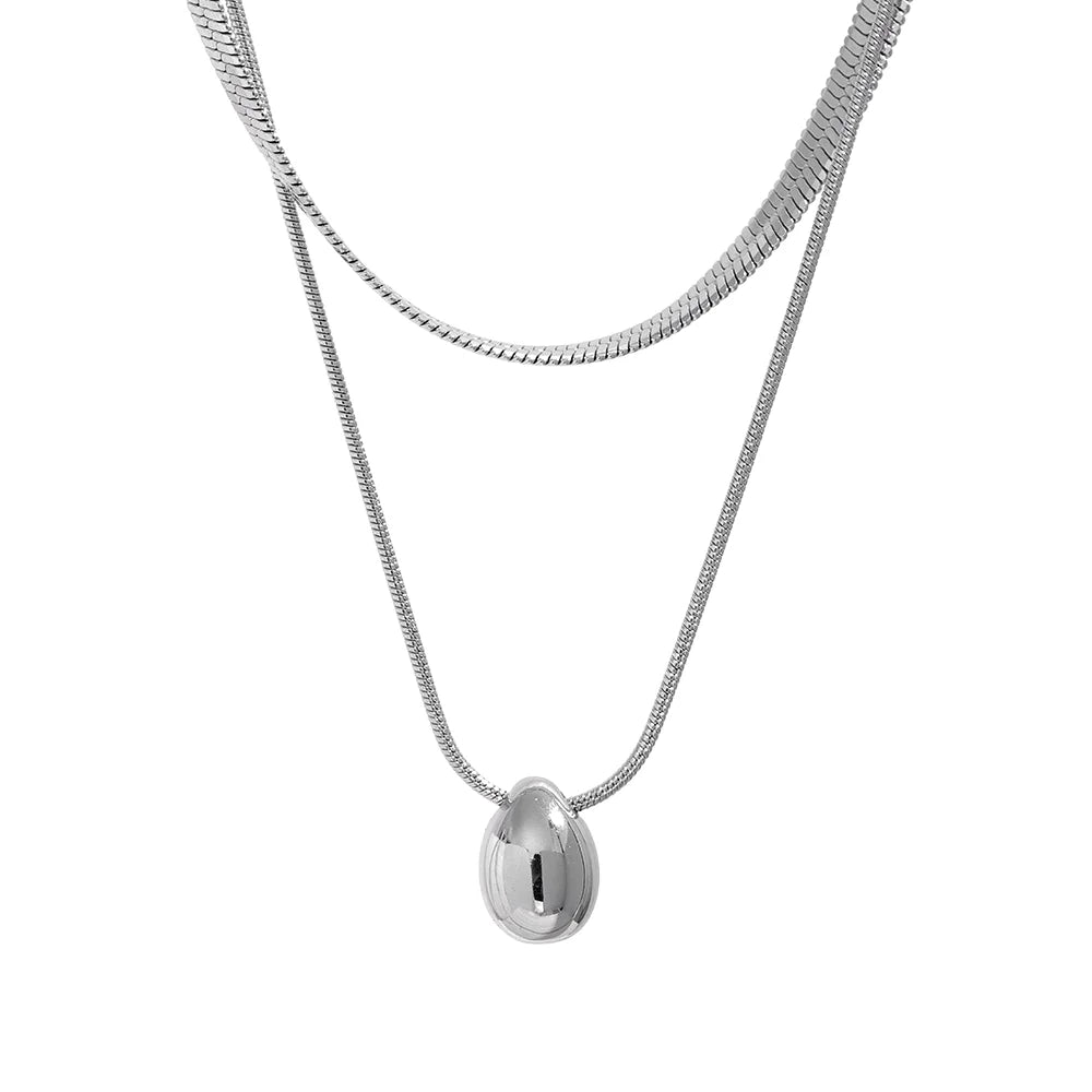 Mixto Goccia Necklace (18K Gold Plated) | Luvesina