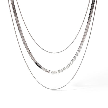 Mixto of Malla and Cola of Ratón Necklace (18K Gold Plated) | Luvesina