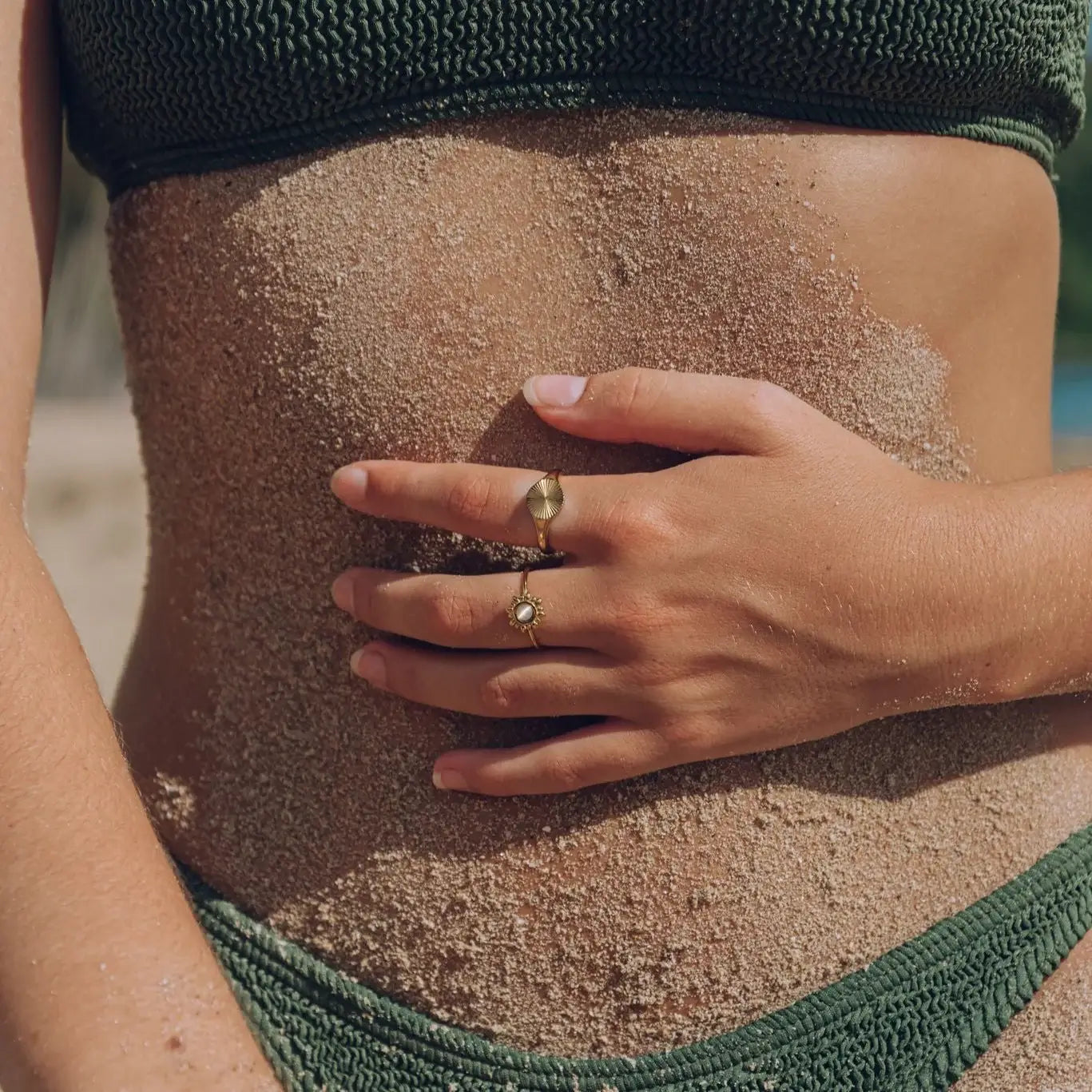 Sun Radiant Minimalist Ring (Gold Plated) | Luvesina