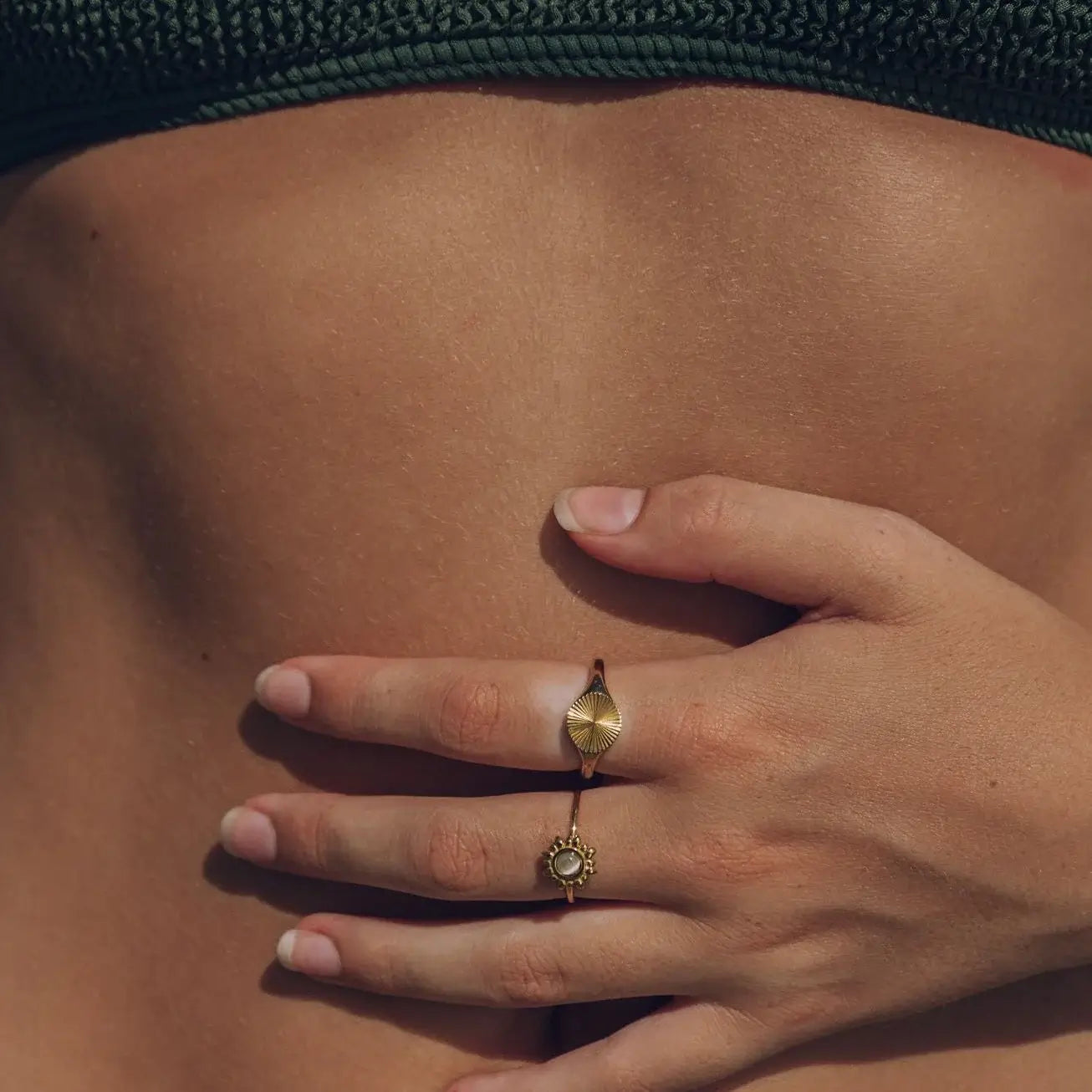 Sun Radiant Minimalist Ring (Gold Plated) | Luvesina