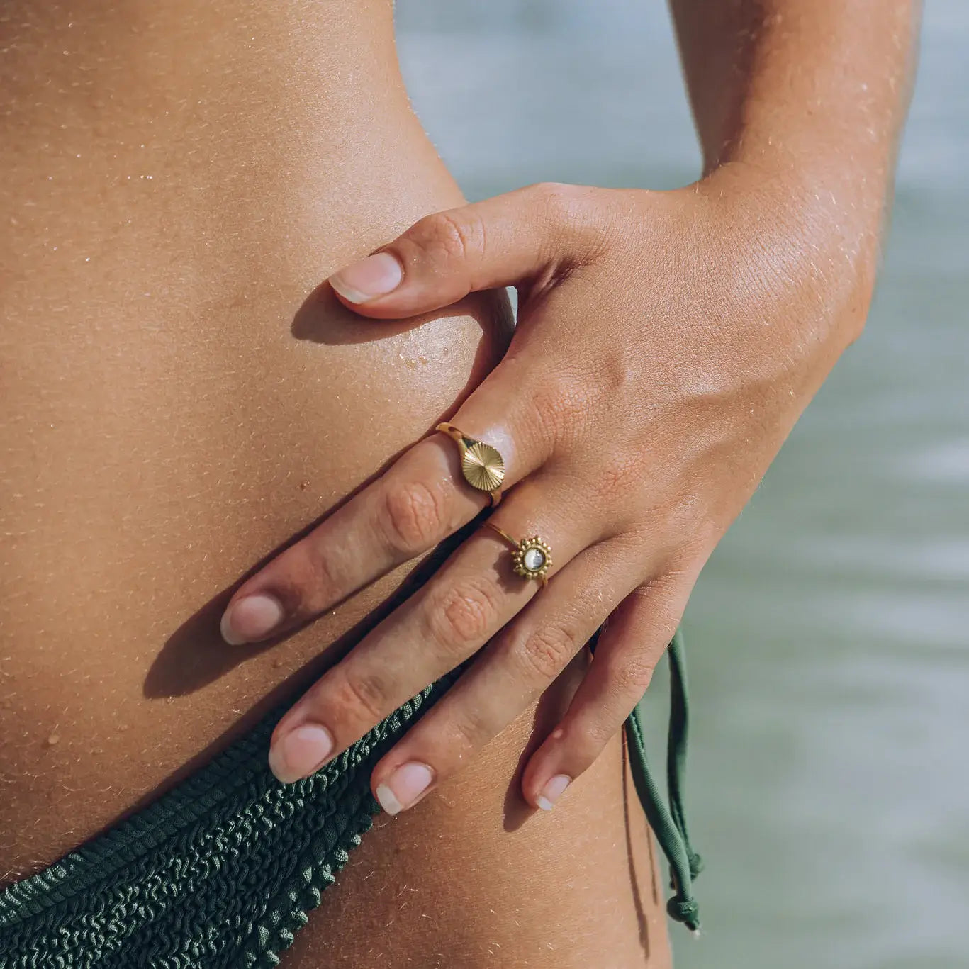 Sun Radiant Minimalist Ring (Gold Plated) | Luvesina