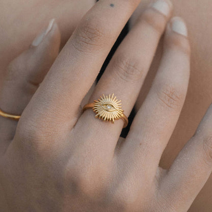 Occhio Ring (18K Gold Plated) | Luvesina