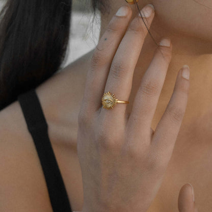 Occhio Ring (18K Gold Plated) | Luvesina