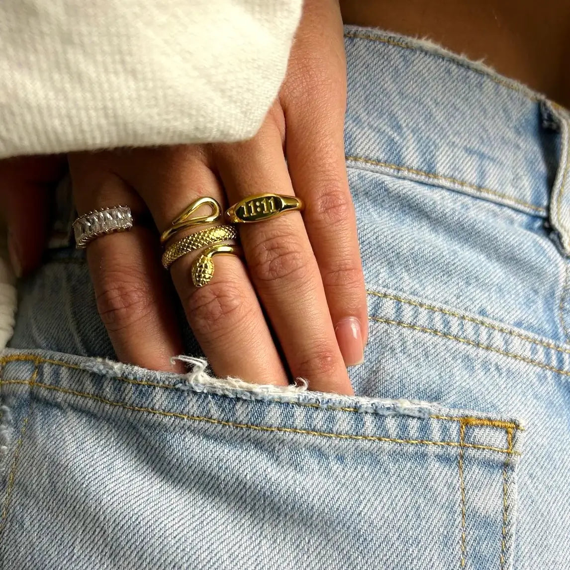 Serpent Ring (Gold Plated) | Luvesina