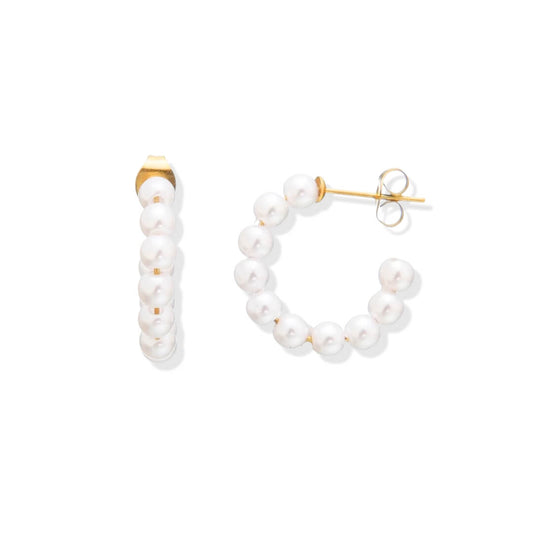 Aro of Pearl Earring (Gold Plated) | Luvesina