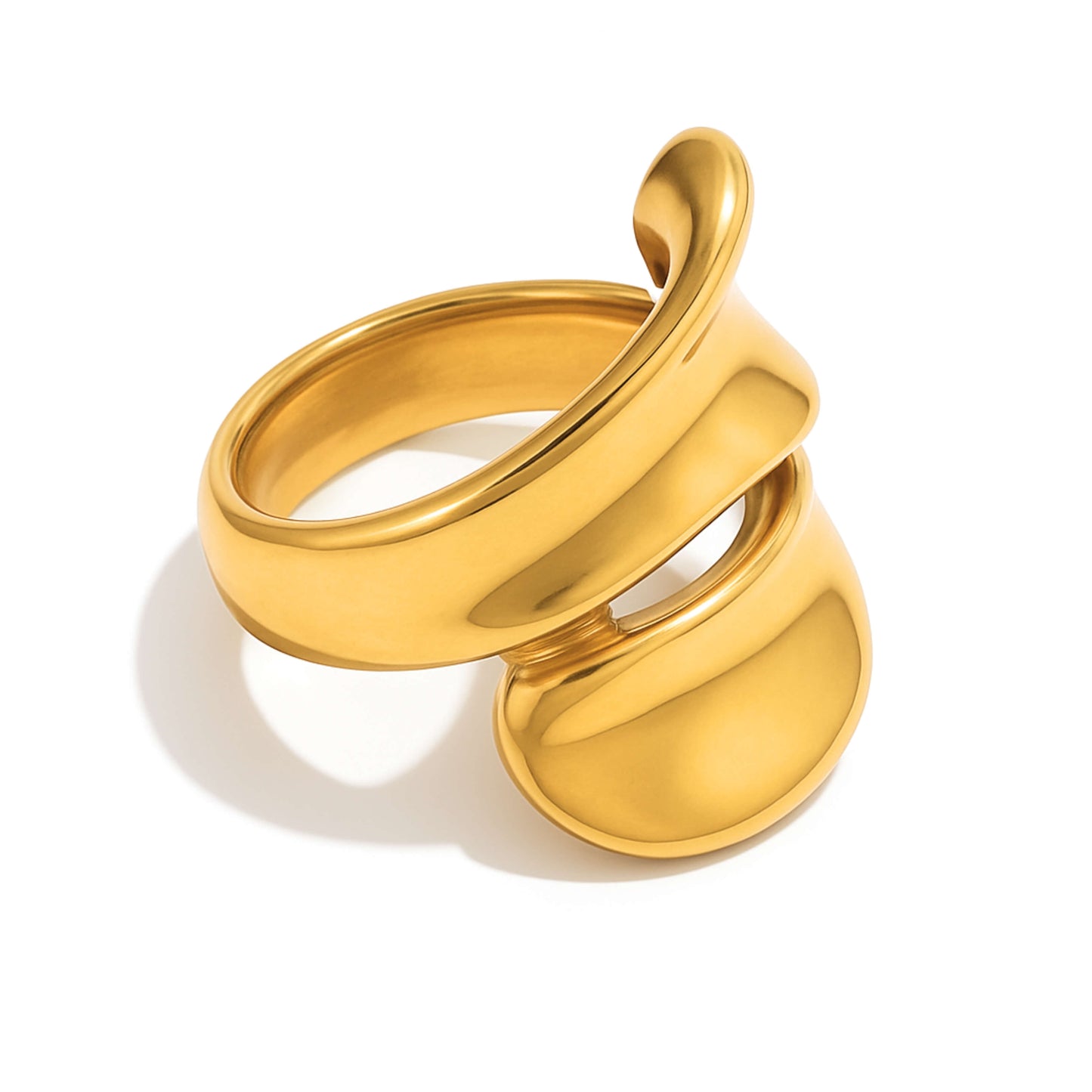 Voluta Elegance Ring (18K Gold Plated) | Luvesina