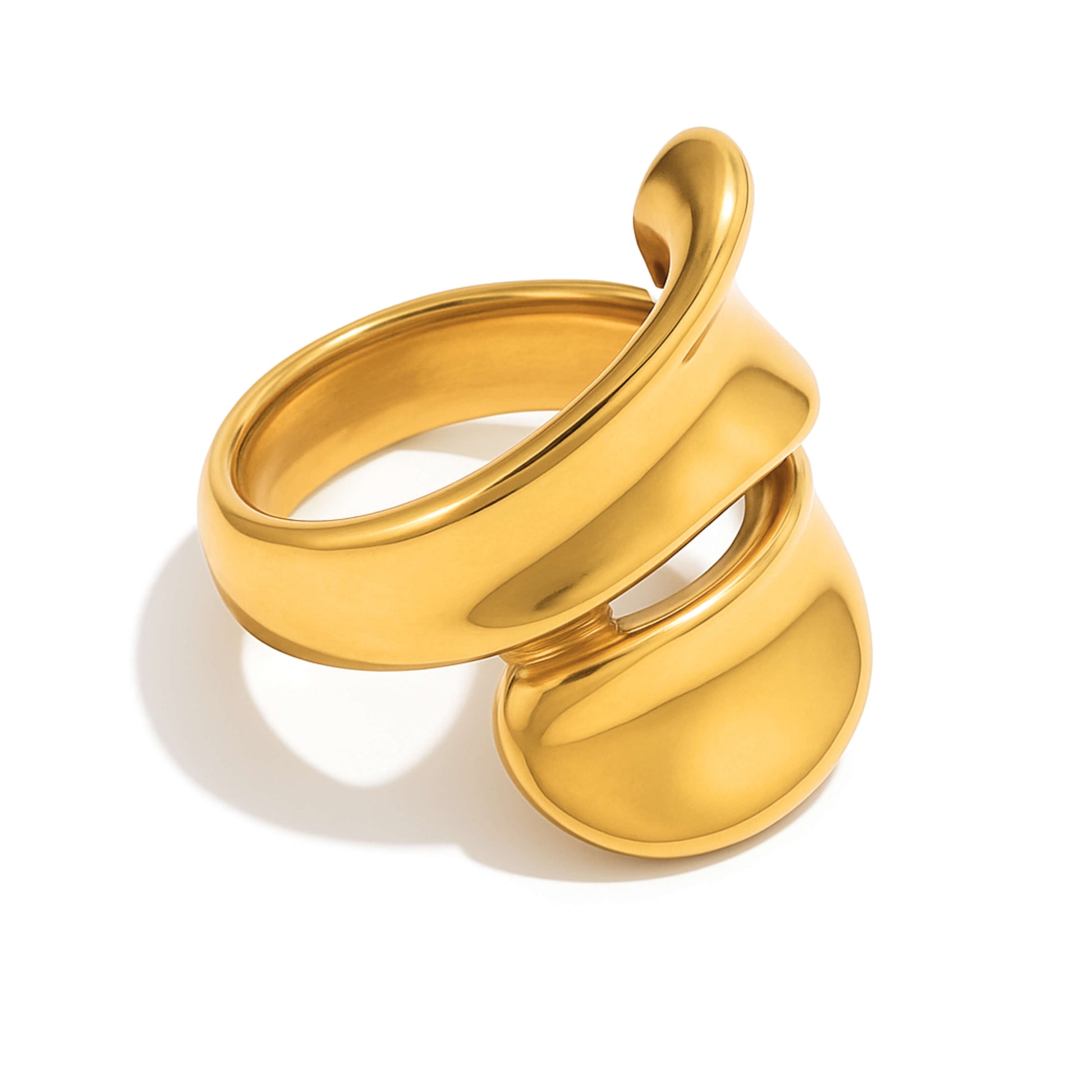 Voluta Elegance Ring (18K Gold Plated) | Luvesina