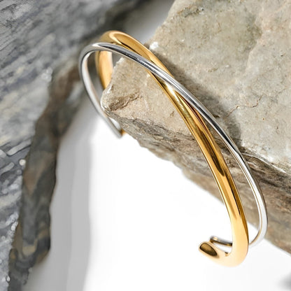 Double Contraste Verona Bracelet (18K Gold Plated) | Luvesina