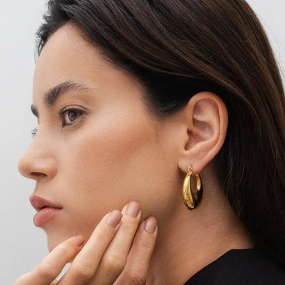 Aro Bold Nolita Earring (18K Gold Plated) | Luvesina
