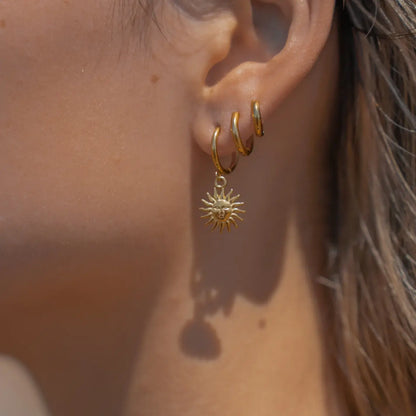 Sun of Mayo Earrings (18K Gold Plated) | Luvesina