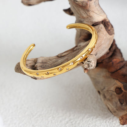 Brazalete Stella of Zirconia (18K Gold Plated) | Luvesina