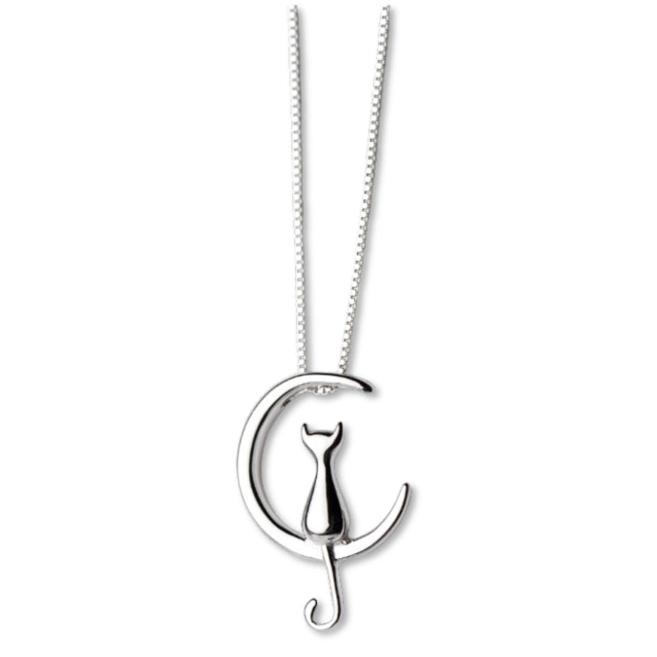 Gato Luna Necklace (Sterling Silver 925) | Luvesina