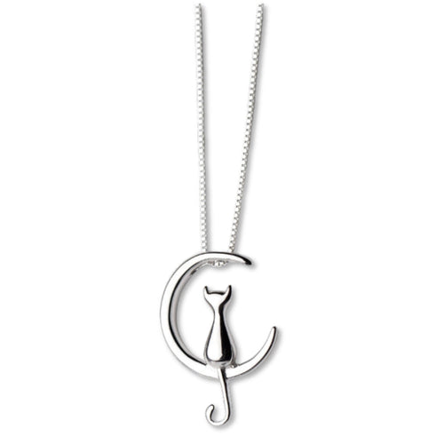 Gato Luna Necklace (Sterling Silver 925) | Luvesina