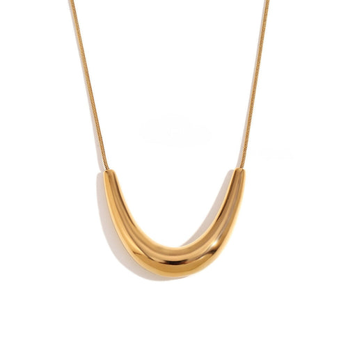 Smile Choker Cola of Ratón Necklace (18K Gold Plated) | Luvesina