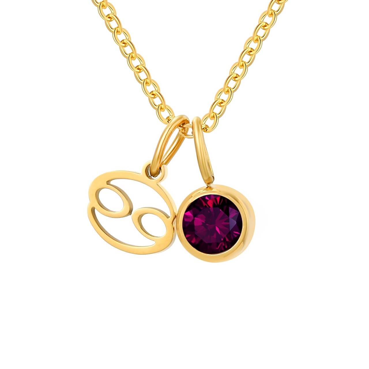 Signos with Stones of Nacimiento Necklace (18K Gold Plated) | Luvesina
