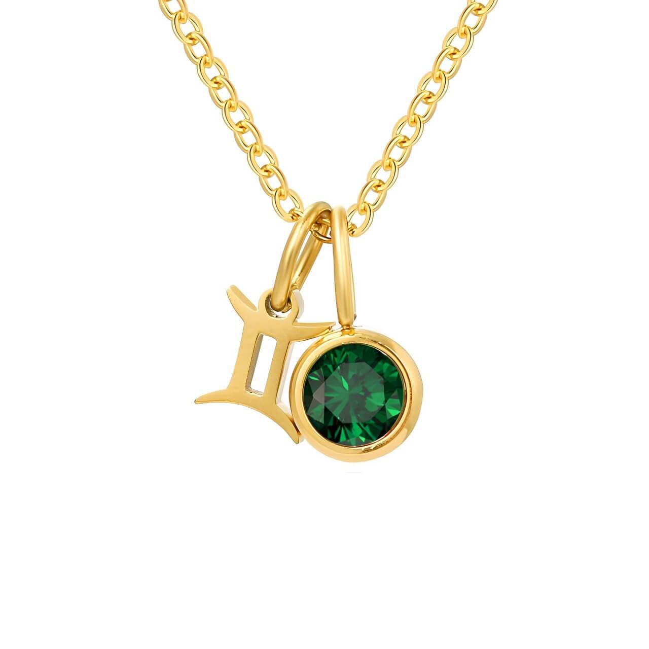Signos with Stones of Nacimiento Necklace (18K Gold Plated) | Luvesina