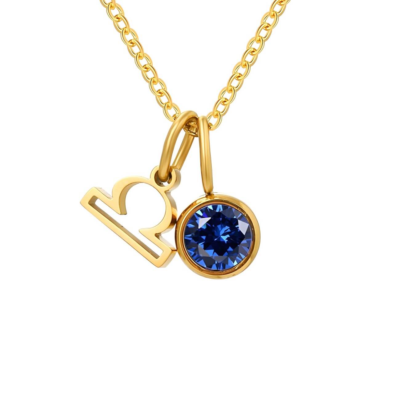 Signos with Stones of Nacimiento Necklace (18K Gold Plated) | Luvesina