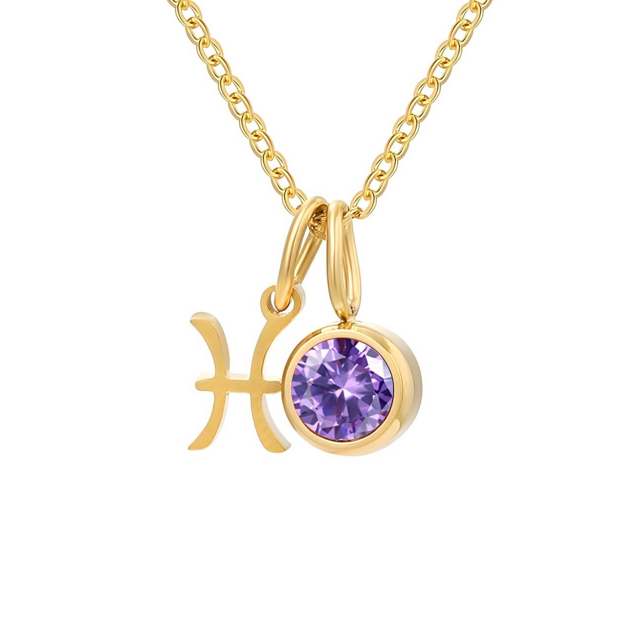 Signos with Stones of Nacimiento Necklace (18K Gold Plated) | Luvesina
