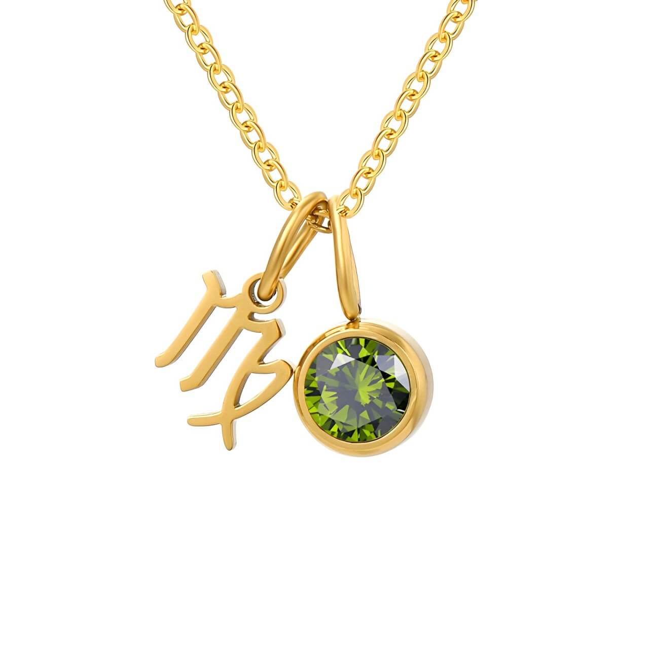 Signos with Stones of Nacimiento Necklace (18K Gold Plated) | Luvesina