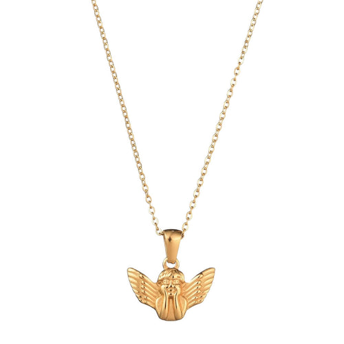 Ángel Gabriel Necklace (Gold Plated) | Luvesina