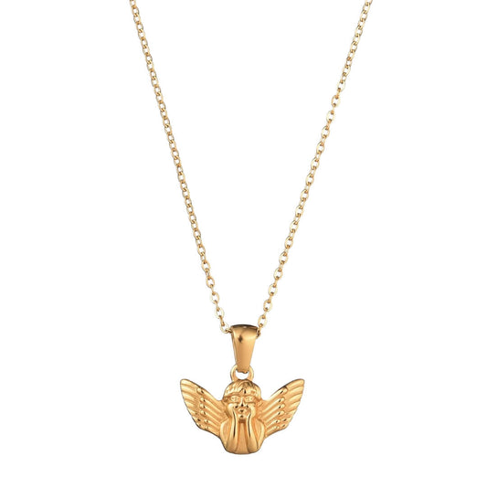 Ángel Gabriel Necklace (Gold Plated) | Luvesina