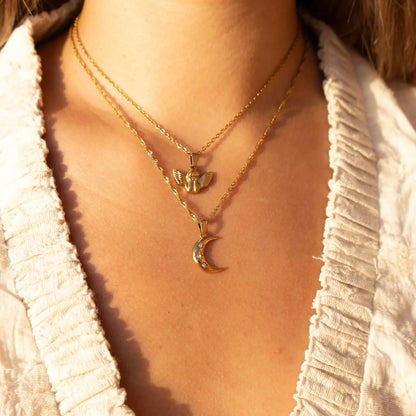 Ángel Gabriel Necklace (Gold Plated) | Luvesina