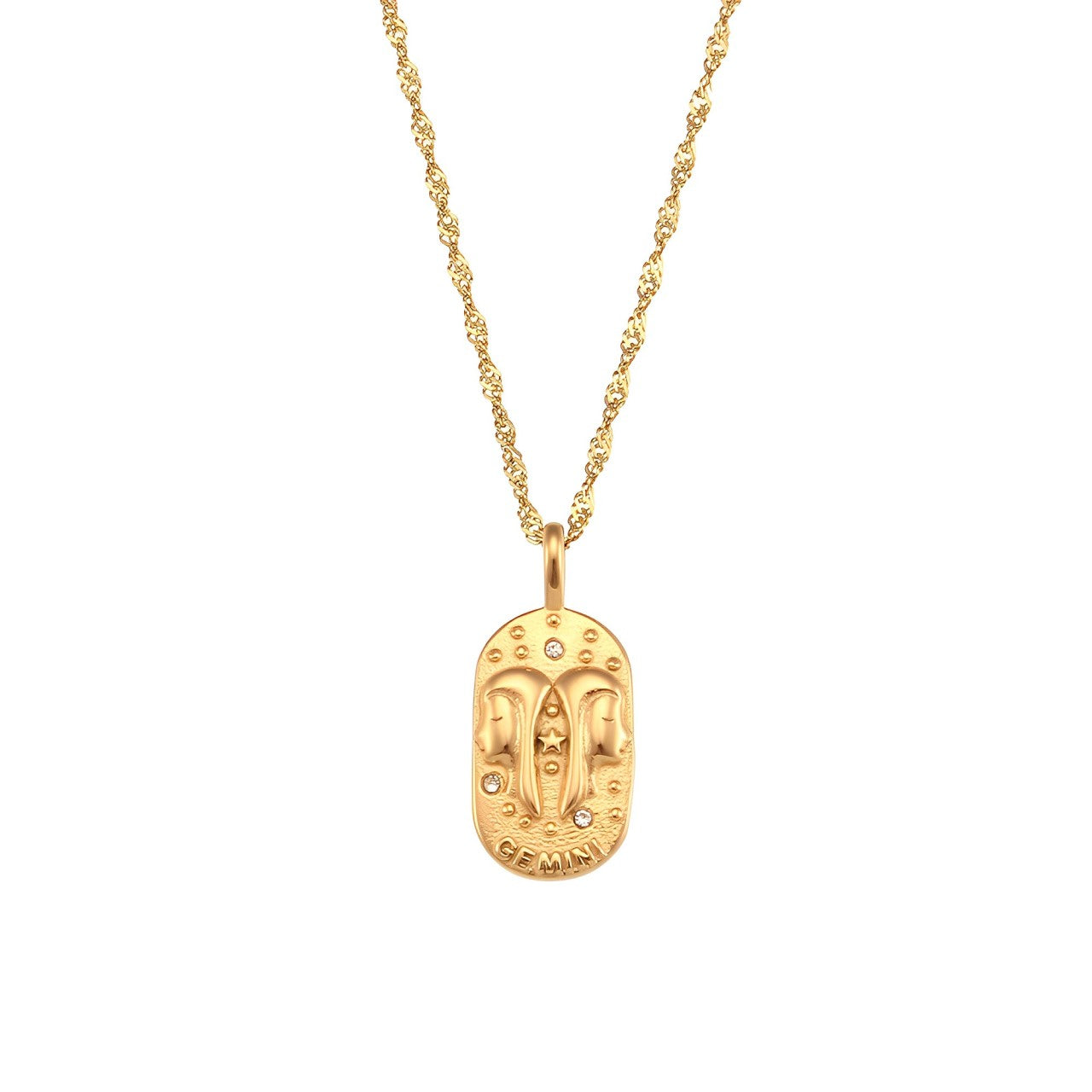 Zodíaco Chain Braided Necklace (18K Gold Plated) | Luvesina