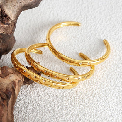 Brazalete Stella of Zirconia (18K Gold Plated) | Luvesina