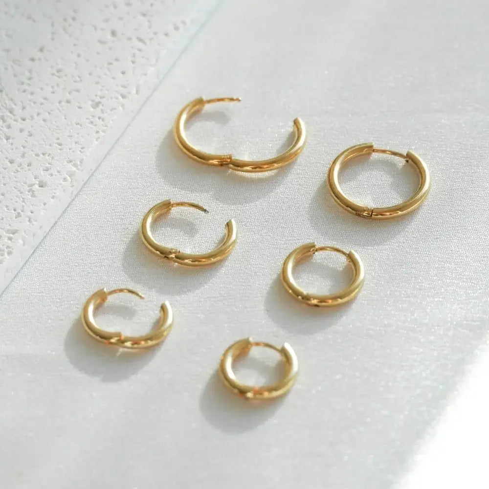 Aro Trío Earrings (Chapados in Gold 18K) | Luvesina