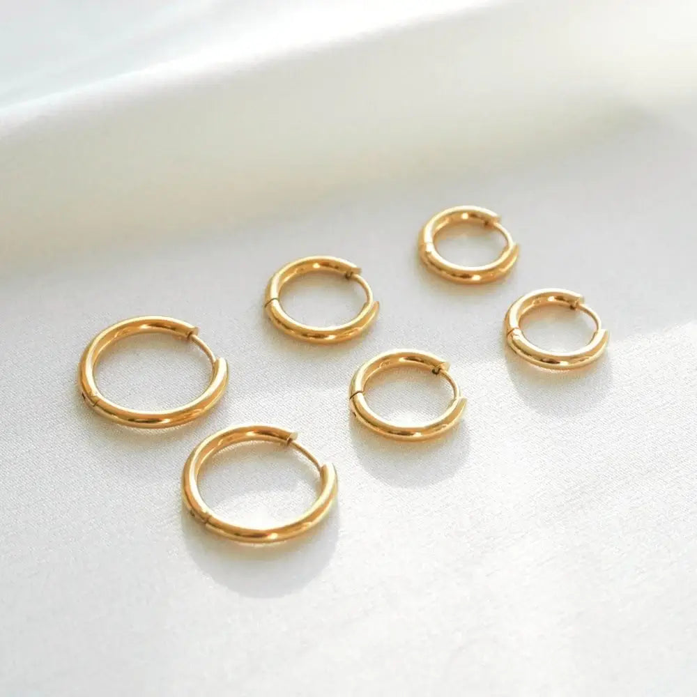 Aro Trío Earrings (Chapados in Gold 18K) | Luvesina