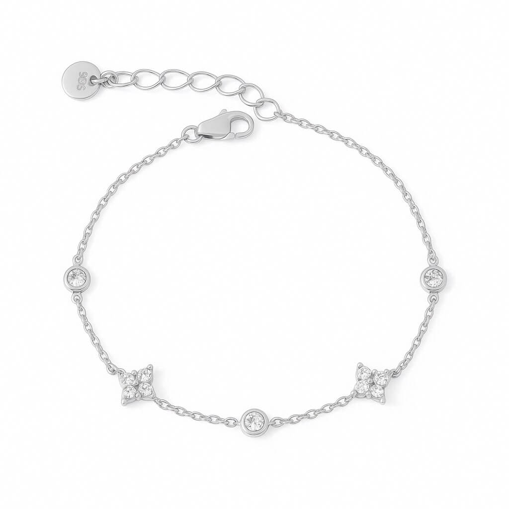Constelación with Zirconia Bracelet (Gold Plated) | Luvesina