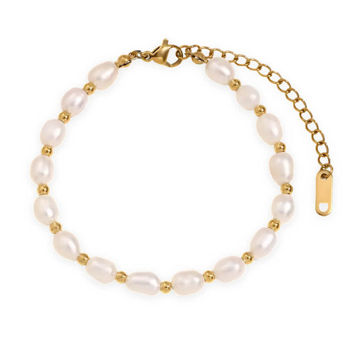 Classic of Natural Pearls Bracelet (Chapada in Gold) | Luvesina