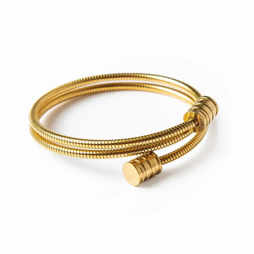 Triple Espiral Bracelet (Gold Plated) | Luvesina