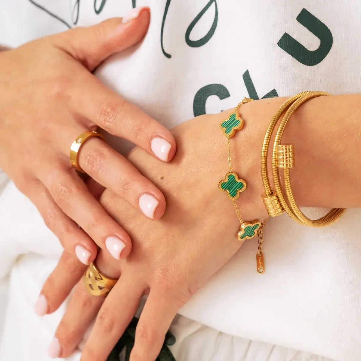 Triple Espiral Bracelet (Gold Plated) | Luvesina