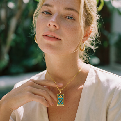 Collection Tarot - Necklaces with Pendants of the Cartas (18K Gold Plated) | Luvesina