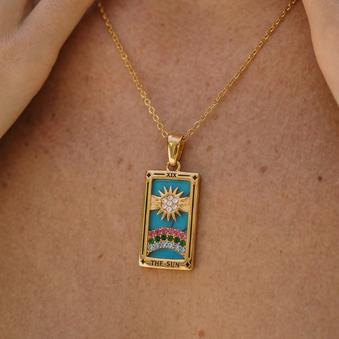 Collection Tarot - Necklaces with Pendants of the Cartas (18K Gold Plated) | Luvesina