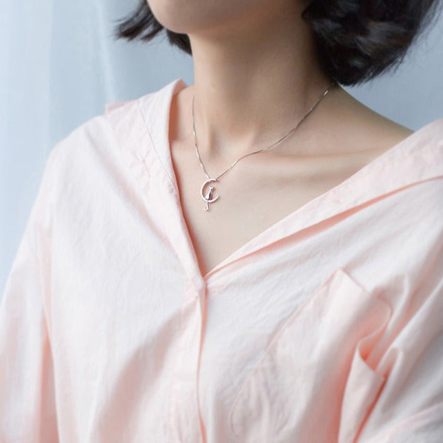 Gato Luna Necklace (Sterling Silver 925) | Luvesina